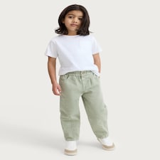 F&F Boys Pure Cotton Seam Detail Trousers in Green