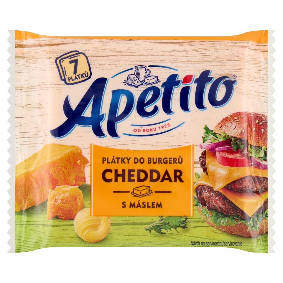 image 1 of Apetito Cheddar Burger Slices with Butter 7 pcs 130g