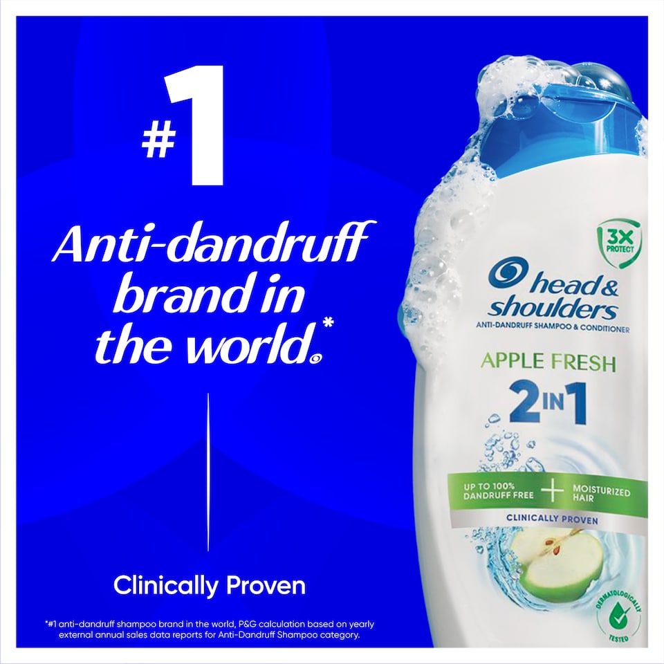 image 1 of Head & Shoulders Apple Fresh 2in1 330ml
