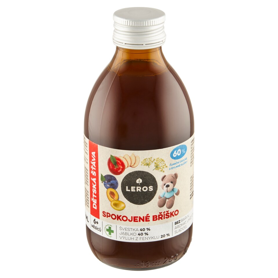 Obrázek 1 pro produkt Leros Dětská šťáva spokojené bříško 250ml