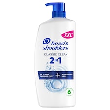 Head & Shoulders Classic Clean 2in1 Anti-Dandruff Shampoo and Conditioner 800ml Pump. Dandruff Free