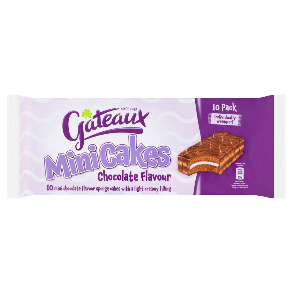 Gateaux Mini Cakes Chocolate Flavoured 10X35g