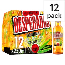Desperados Tequila Flavoured Lager Beer Bottle 12x250ml