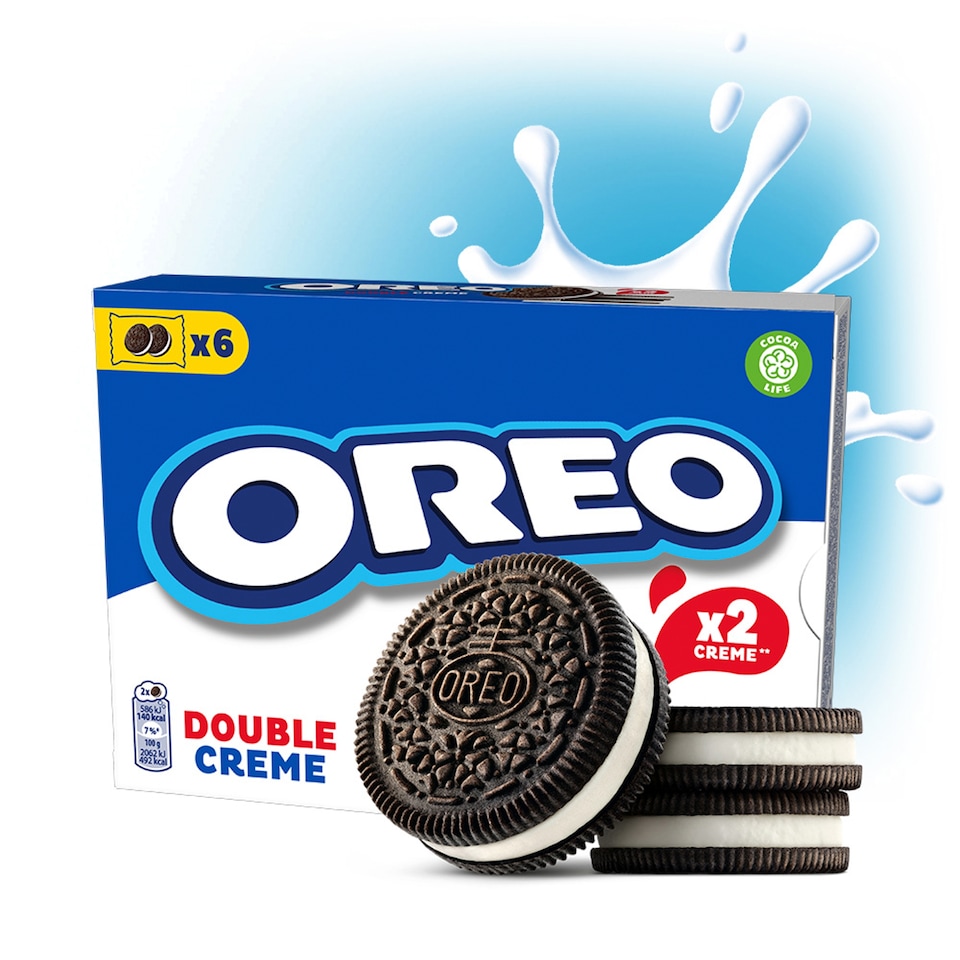 Oreo Sušienky Double Creme S Dvojitou Vanilkovou Náplňou 170 G