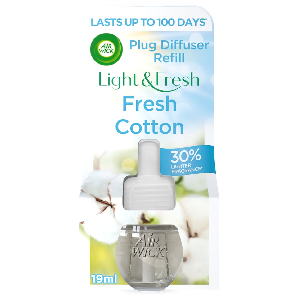 Airwick Air Freshener Plug In Refill Cotton 19ml