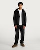 image 2 of F&F Hooded Zip Up Shower Resistant Jacket in Black
