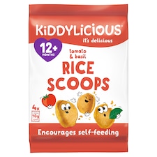 Kiddylicious Rice Scoops Tomato and Basil 4x10g