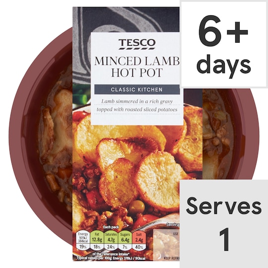 Tesco Minced Lamb Hotpot 450G Tesco Groceries
