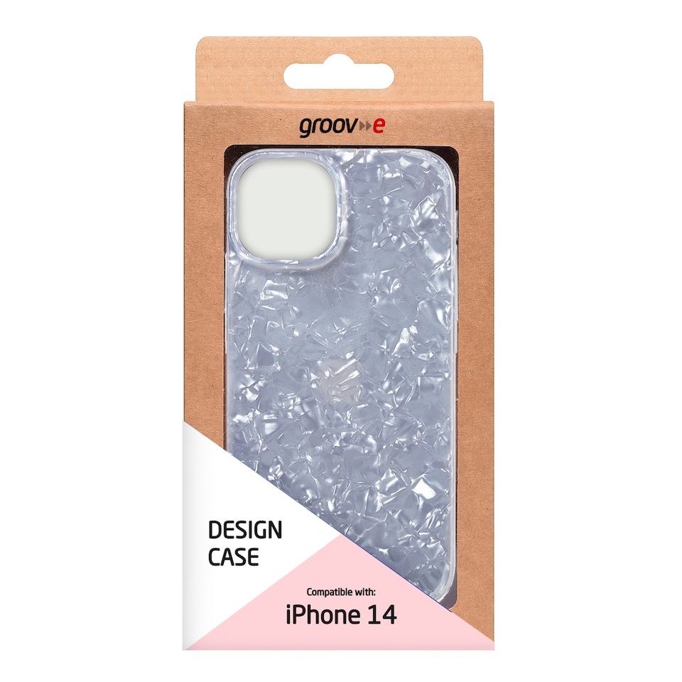 image 1 of Groov-E Iphone 14 Pearl White Design Case
