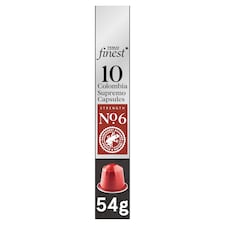 Tesco Finest 10 Colombia Supremo Coffee Capsules 54G