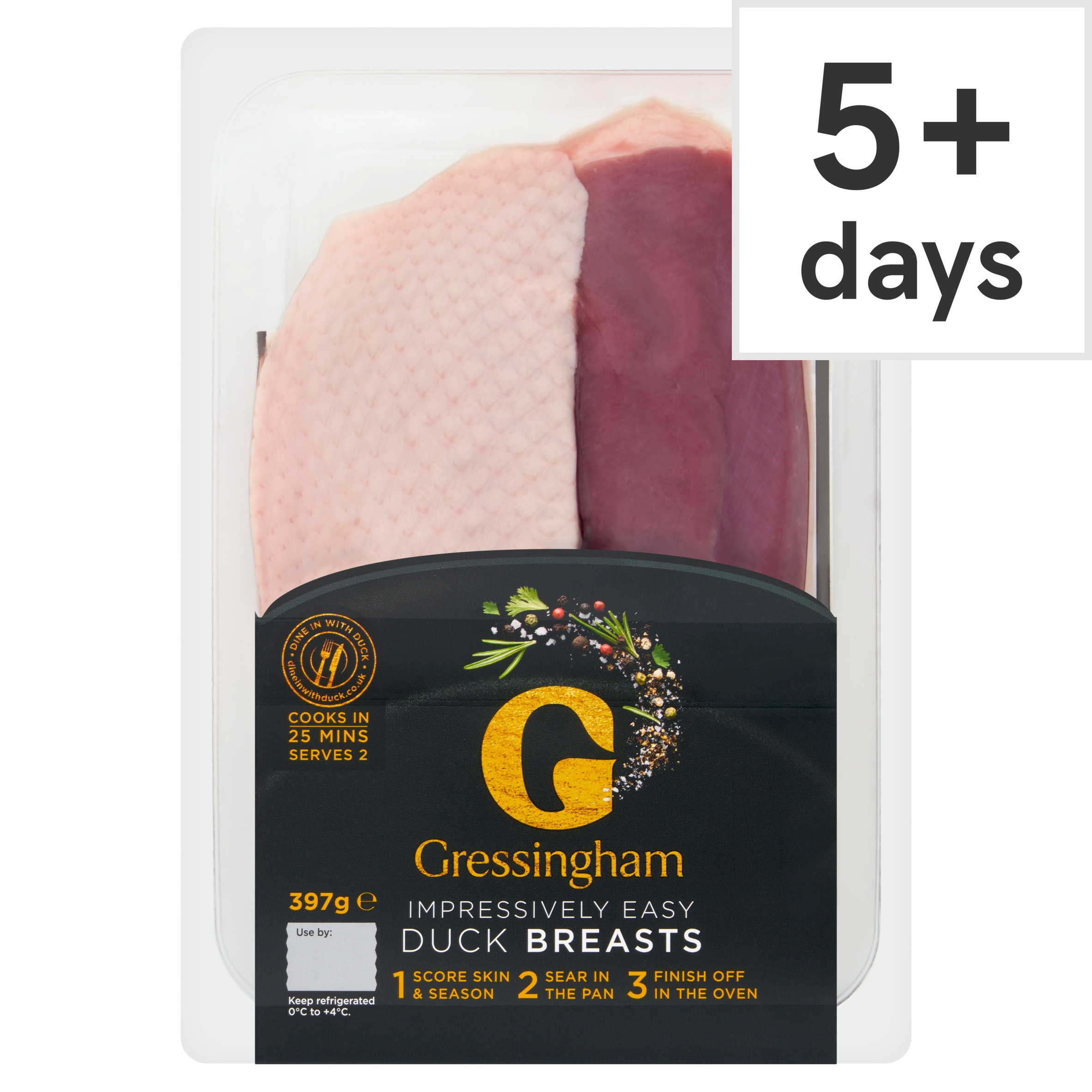 Gressingham Duck Breast Fillets 397G