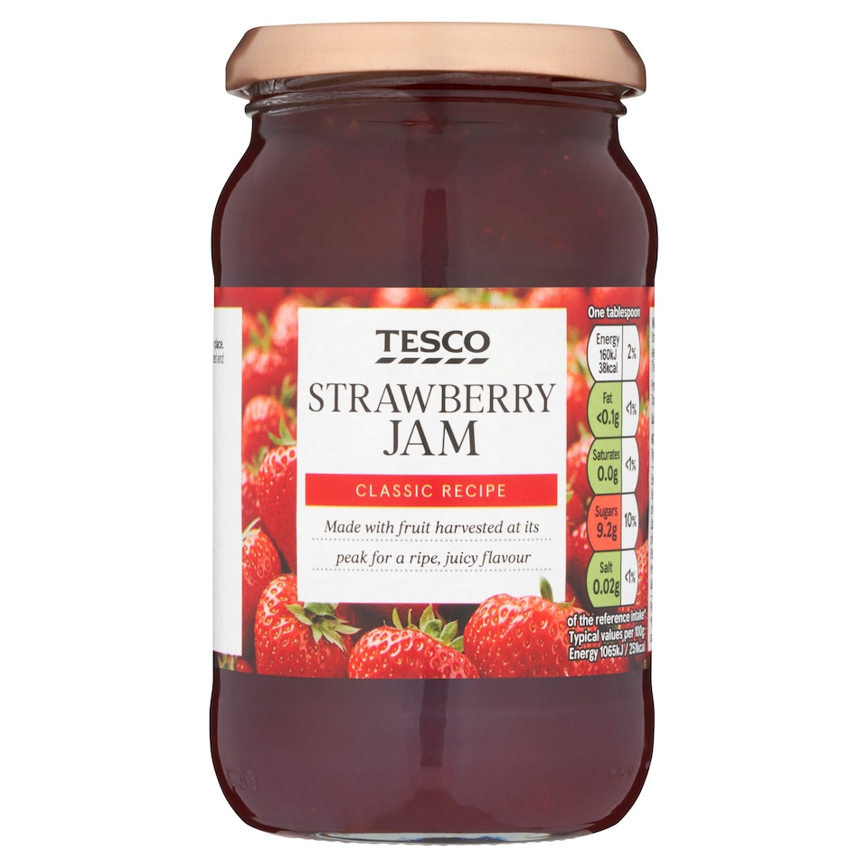 Tesco Strawberry Jam 454G
