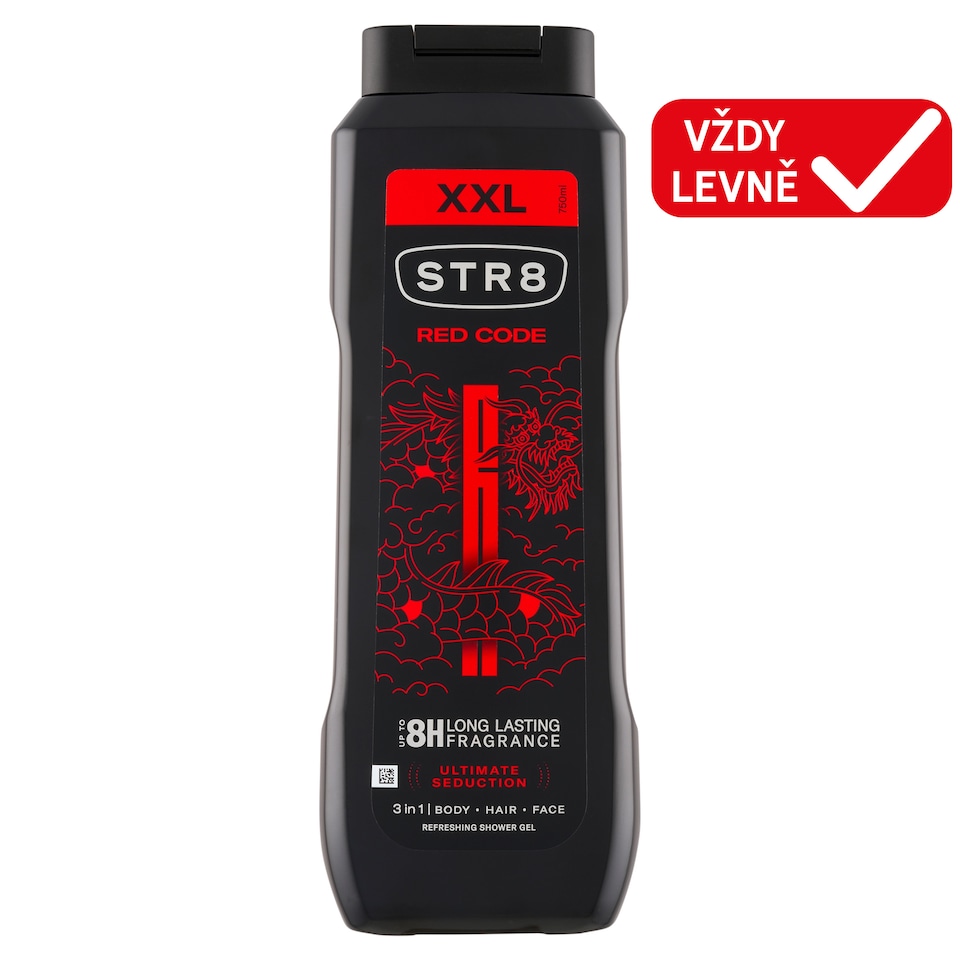 image 1 of STR8 Red Code Refreshing Shower Gel 3 in 1 750ml
