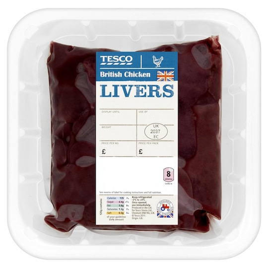 Tesco Chicken Livers 380G Tesco Groceries