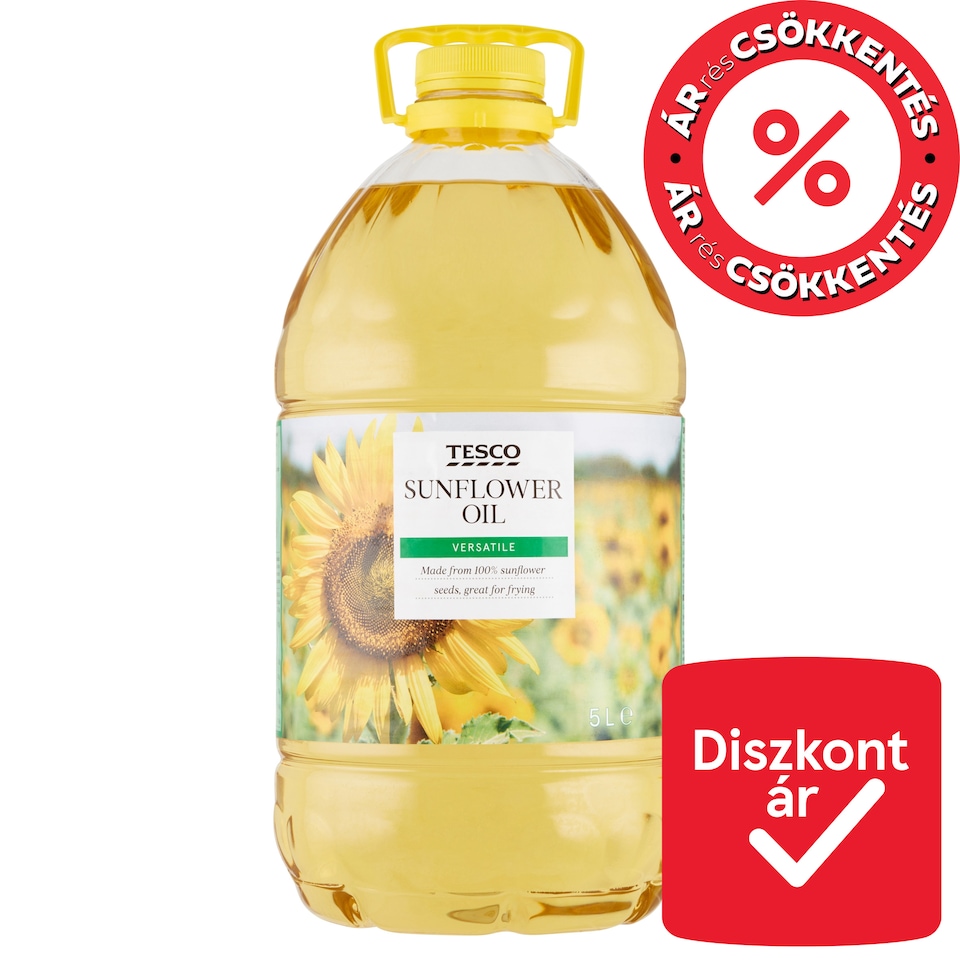 Tesco finomított napraforgó-étolaj 5 l