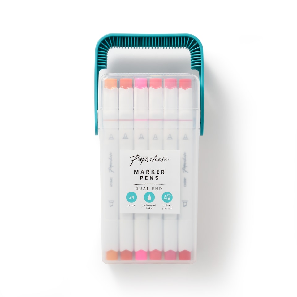 image 1 of Paperchase 24 Dual End Bright Marker Pens