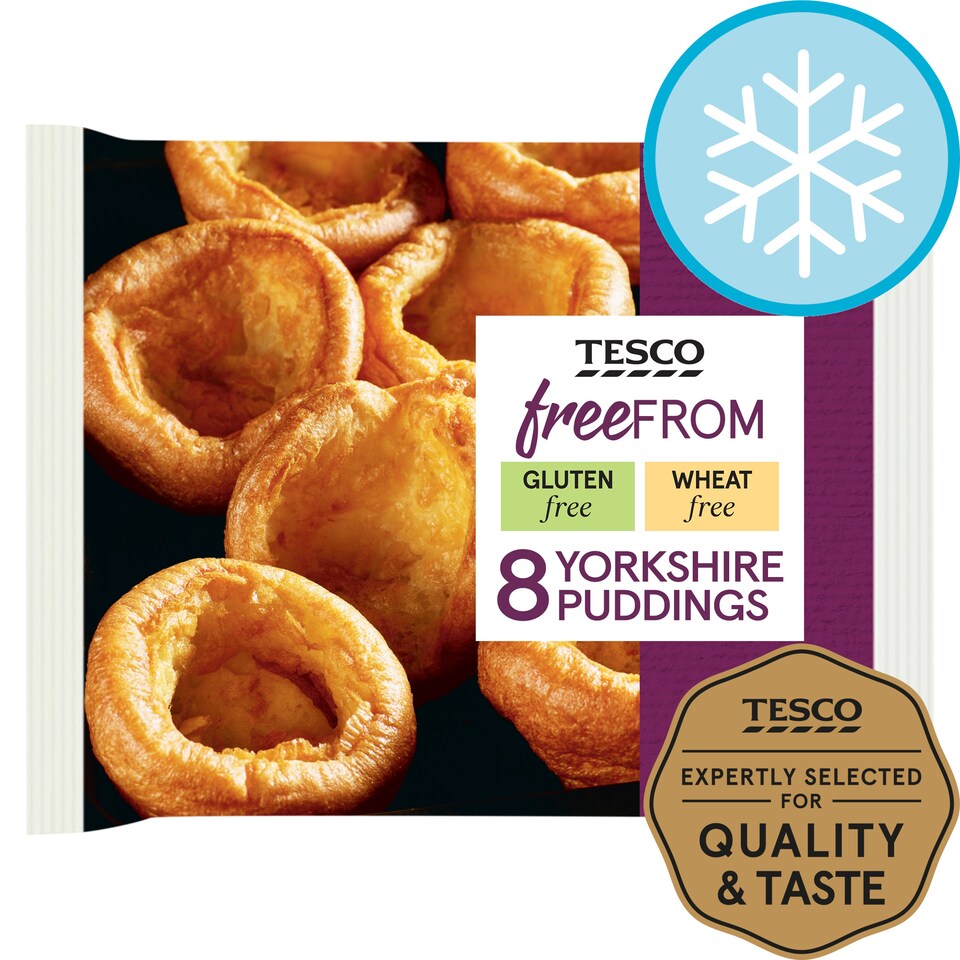 Tesco Free From 8 Yorkshire Puddings 124G