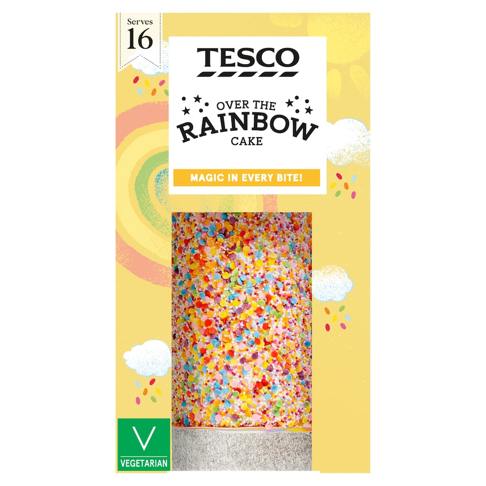 Tesco Over the Rainbow Cake