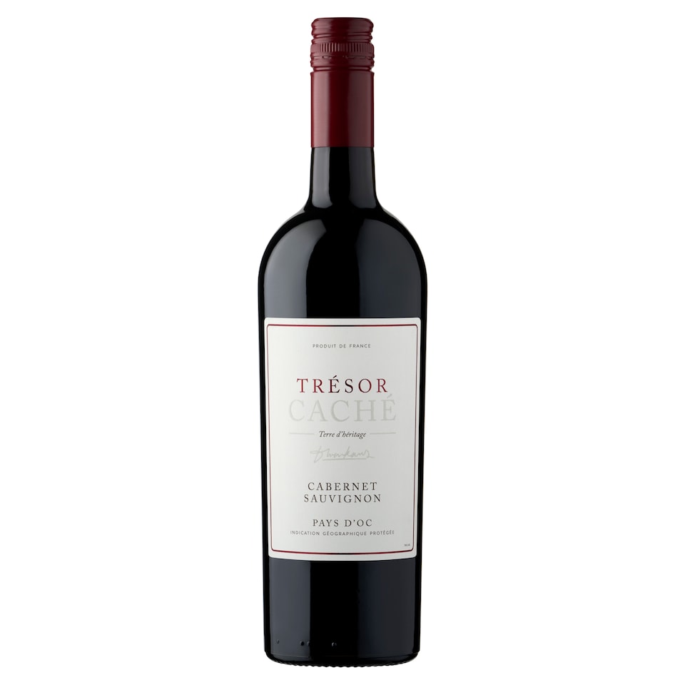 image 1 of TRÉSOR CACHÉ Cabernet Sauvignon Pays d'Oc 75CL