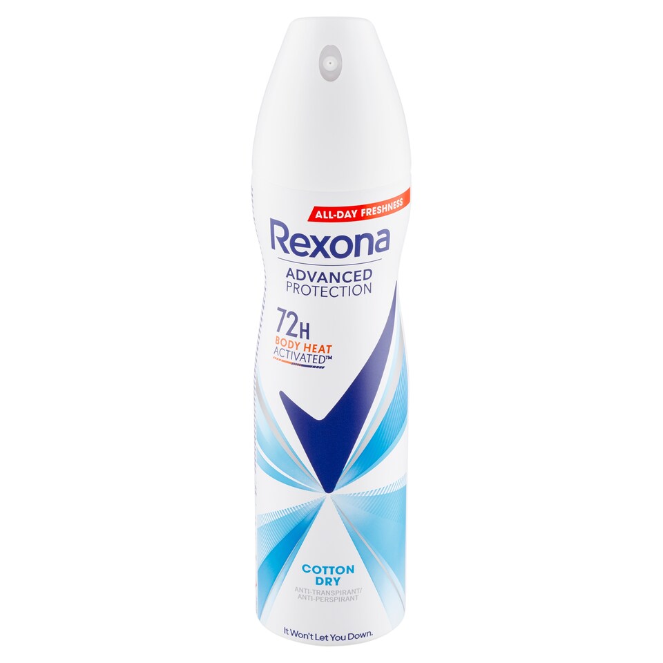 obrázok 1 z Rexona Advanced Protection Cotton dry Antiperspirant sprej 150 ml