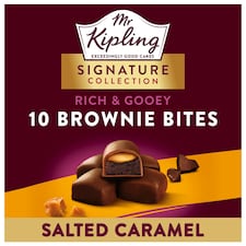 Mr Kipling Gooey Brownie Bites - Salted Caramel 10 Pack