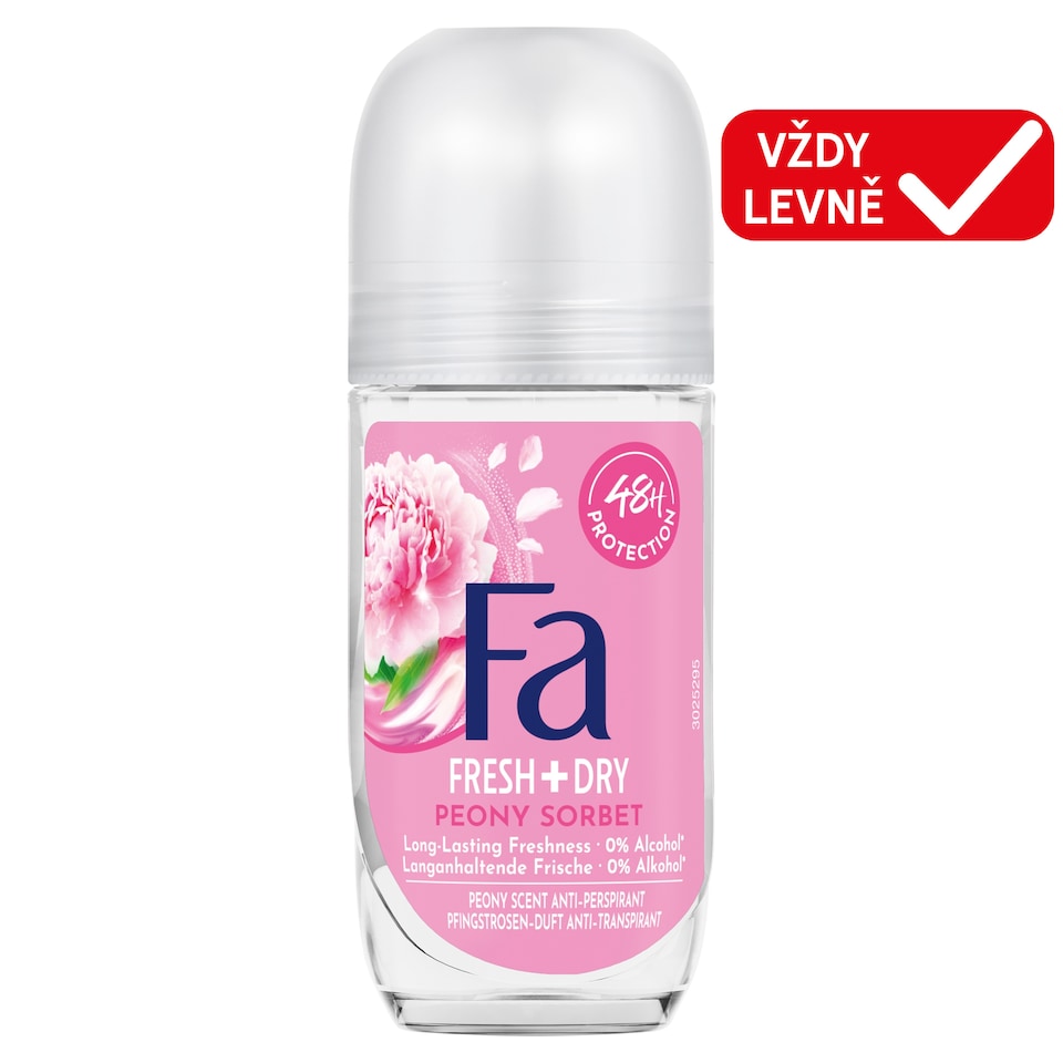 Fa Fresh+Dry Peony Sorbet Antiperspirant Roll-On 50ml