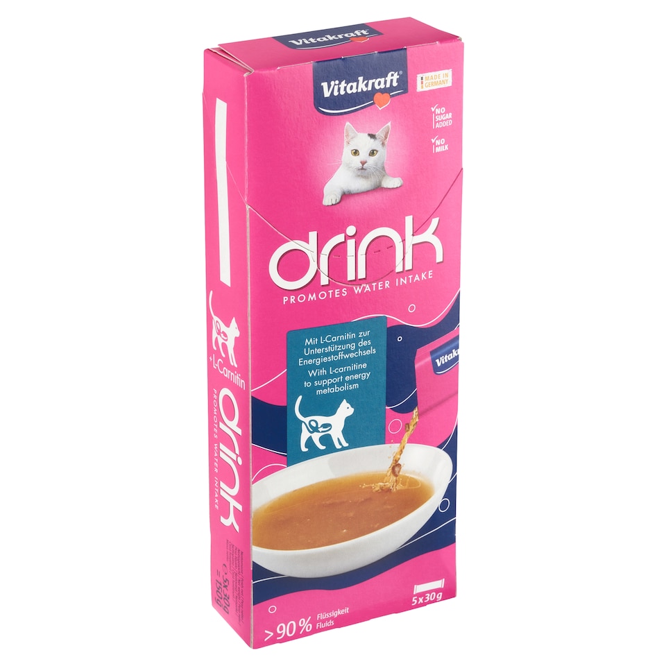 Vitakraft Drink doplňkové krmivo pro kočky 5 x 30g (150g)