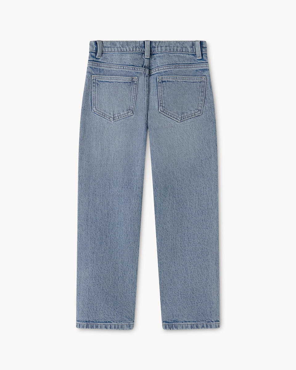 image 1 of F&F Boys Cotton Rich Jeans in Blue
