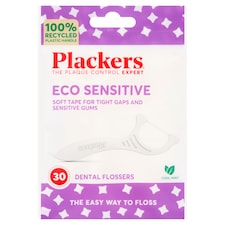 Plackers 30 Eco Sensitive Dental Flossers Cool Mint