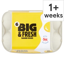 Big & Fresh Barn Eggs 6 Large