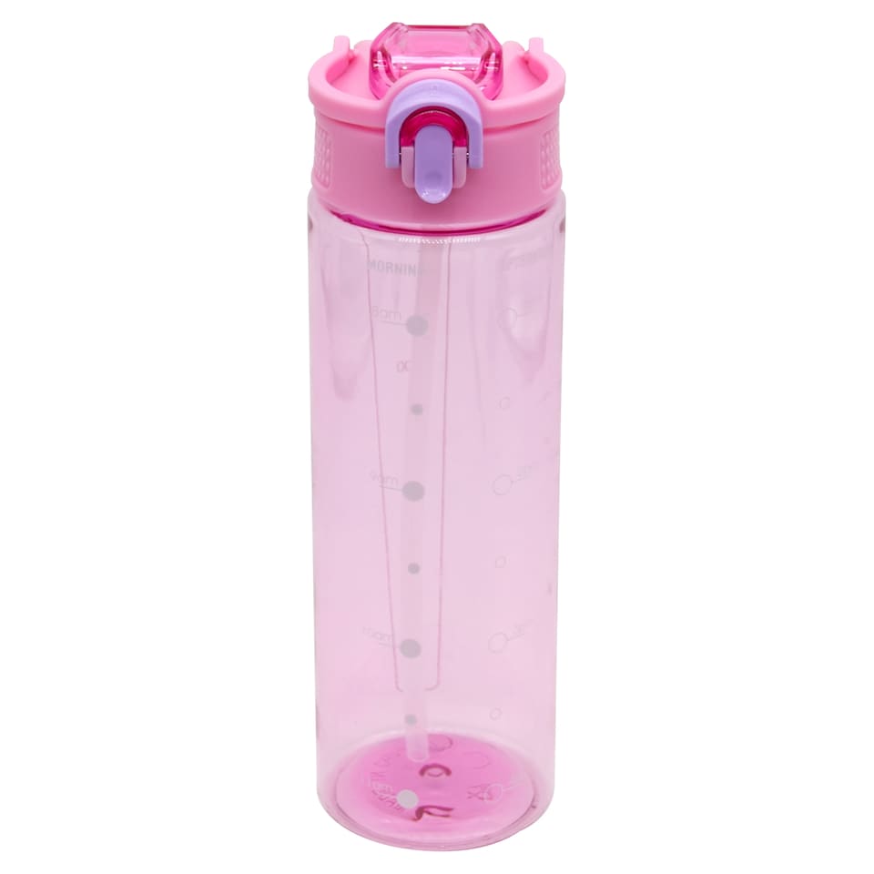 Tesco Pink and Lilac Plastic Sipper Water Bottle 750ml