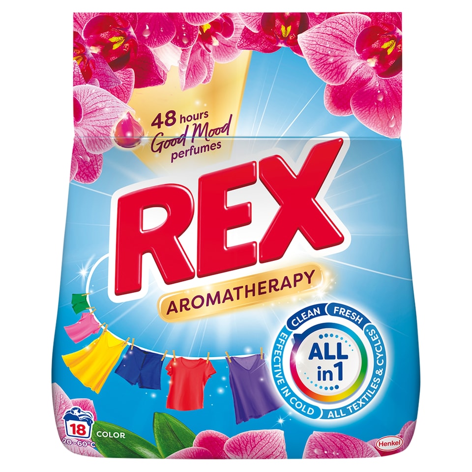 REX Aromatherapy Color Laundry Detergent 18 Washes 0.9 kg