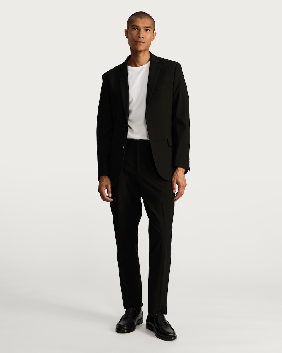 image 1 of F&F Tailored Formal Trousers in Black