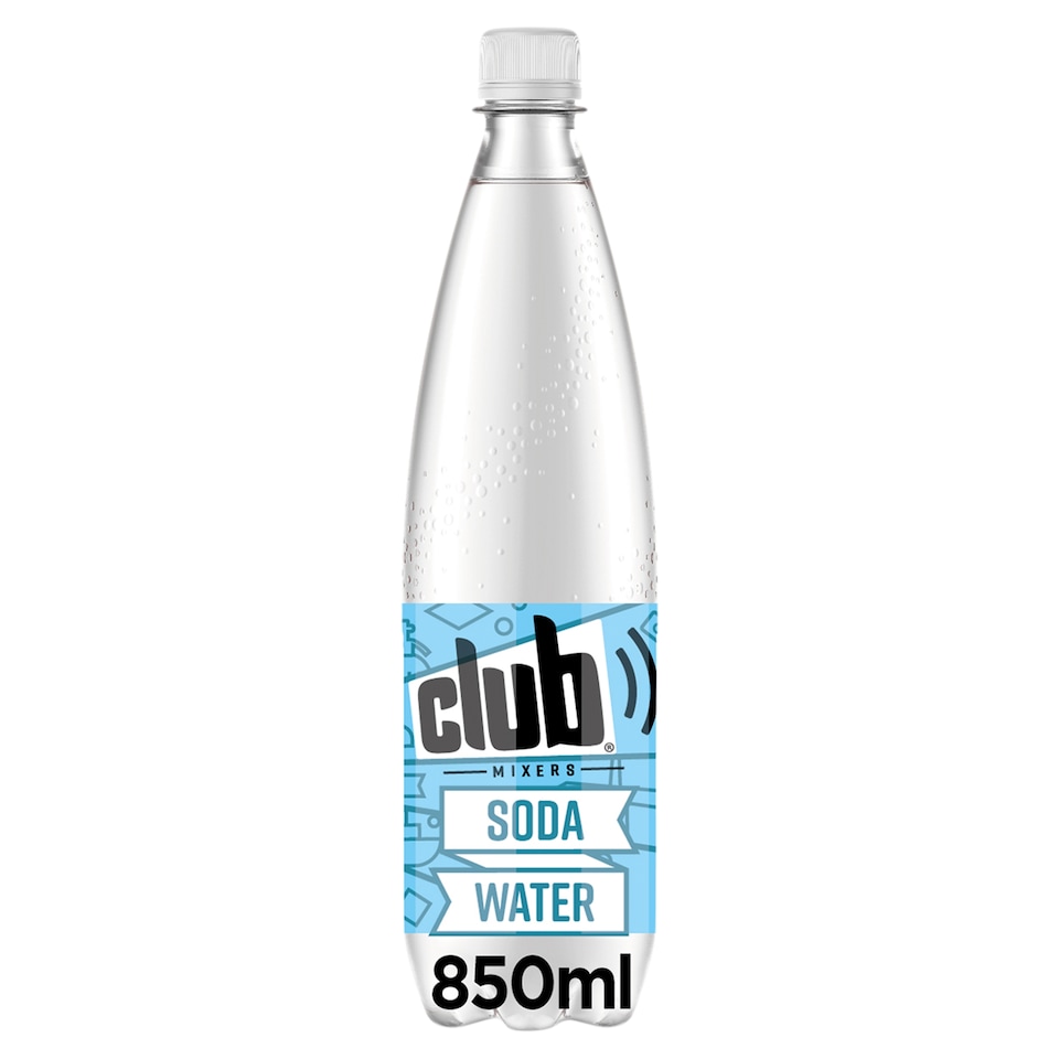 Club Mixers Soda Water Bottle 850ml