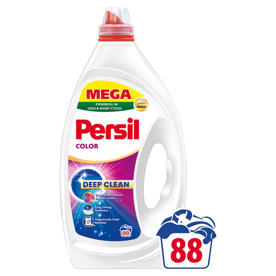 Persil Deep Clean Color Gel přípravek pro praní prádla 88 praní 3,96l