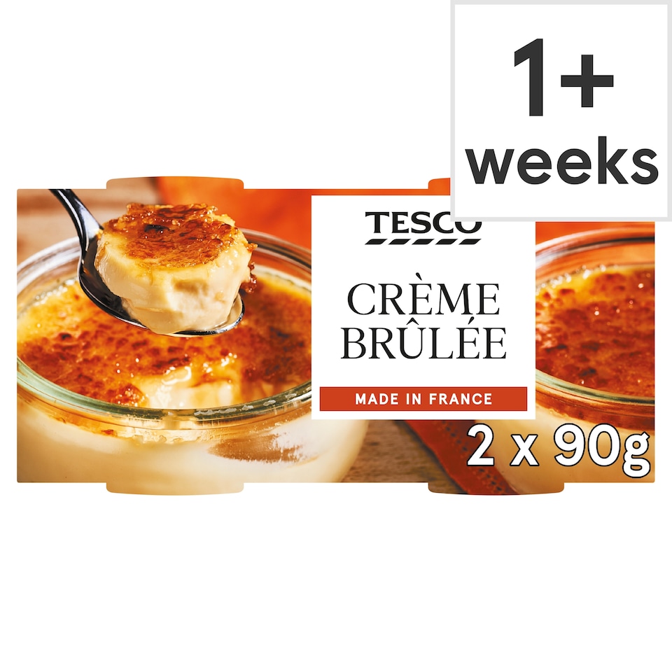 Tesco Creme Brulee 2 Pack 180g