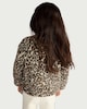image 3 of F&F Girls Fleece Animal Print Jacket in Multi Brown