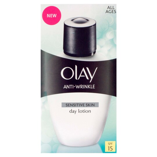 Olay Anti Wrinkle Sensitive Fluid Moisturiser Spf 15 100Ml Tesco