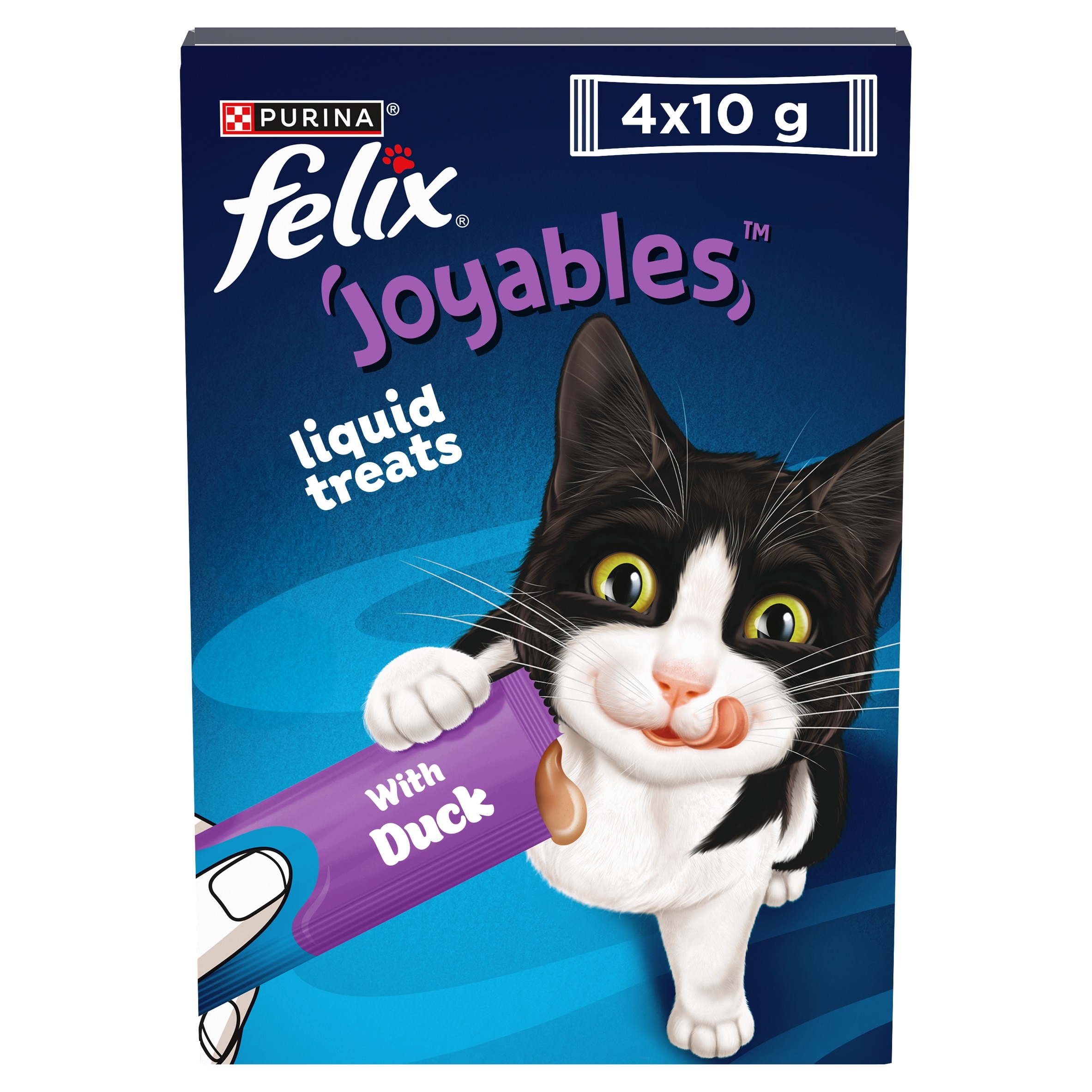 Felix Joyables Duck Liquid Cat Treat 4x10g
