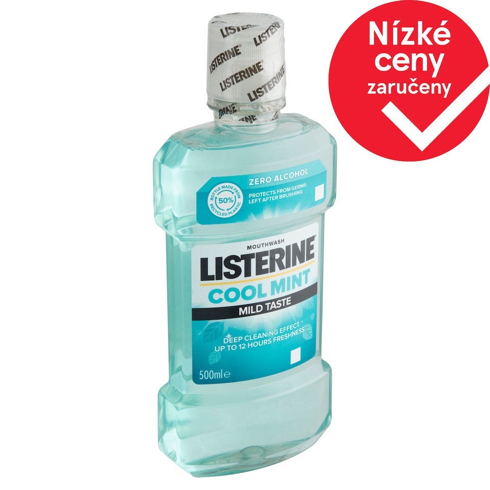 LISTERINE Cool Mint Mild Taste ústní voda 500ml
