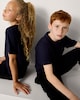 image 1 of F&F School Unisex 2-Pack Pure Cotton T-Shirts in Navy