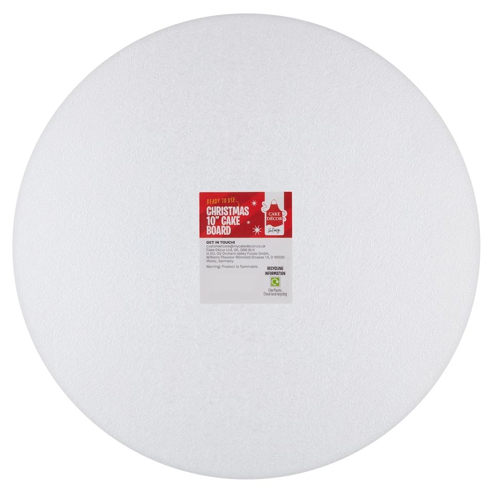 image 1 of Cake Decor Christmas 10 Inch Cake Board Assorted