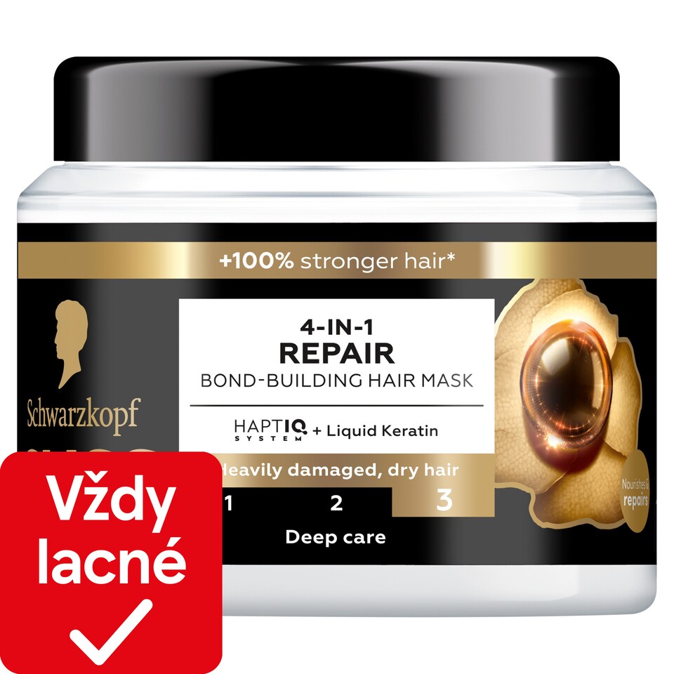 obrázok 1 z Schwarzkopf Gliss regeneračná maska 4v1 Ultimate Repair pre veľmi poškodené a suché vlasy 400 ml
