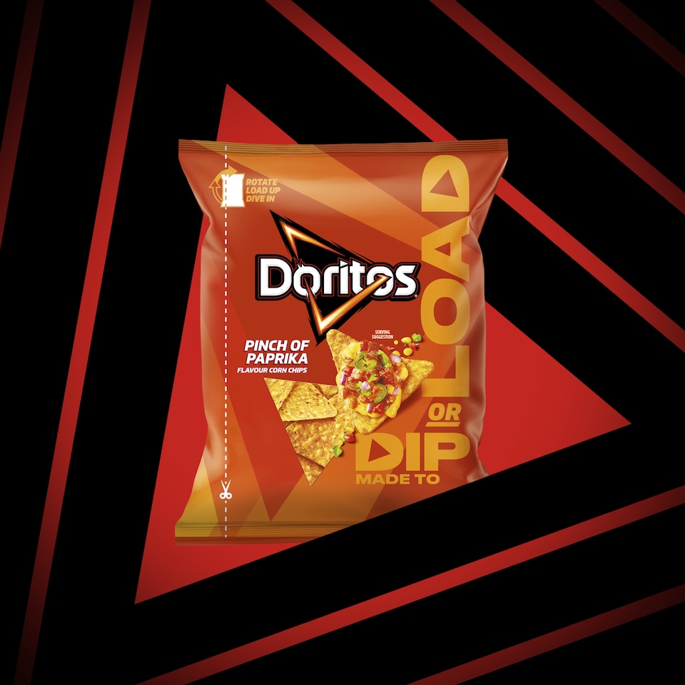 image 1 of Doritos Dip or Load Pinch of Paprika Sharing Crisps 230g