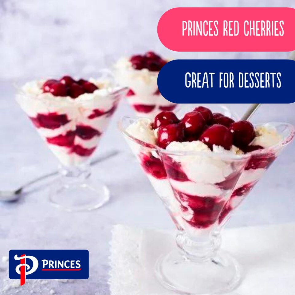 image 1 of Princes Fillings And Toppings Red Cherry 410G