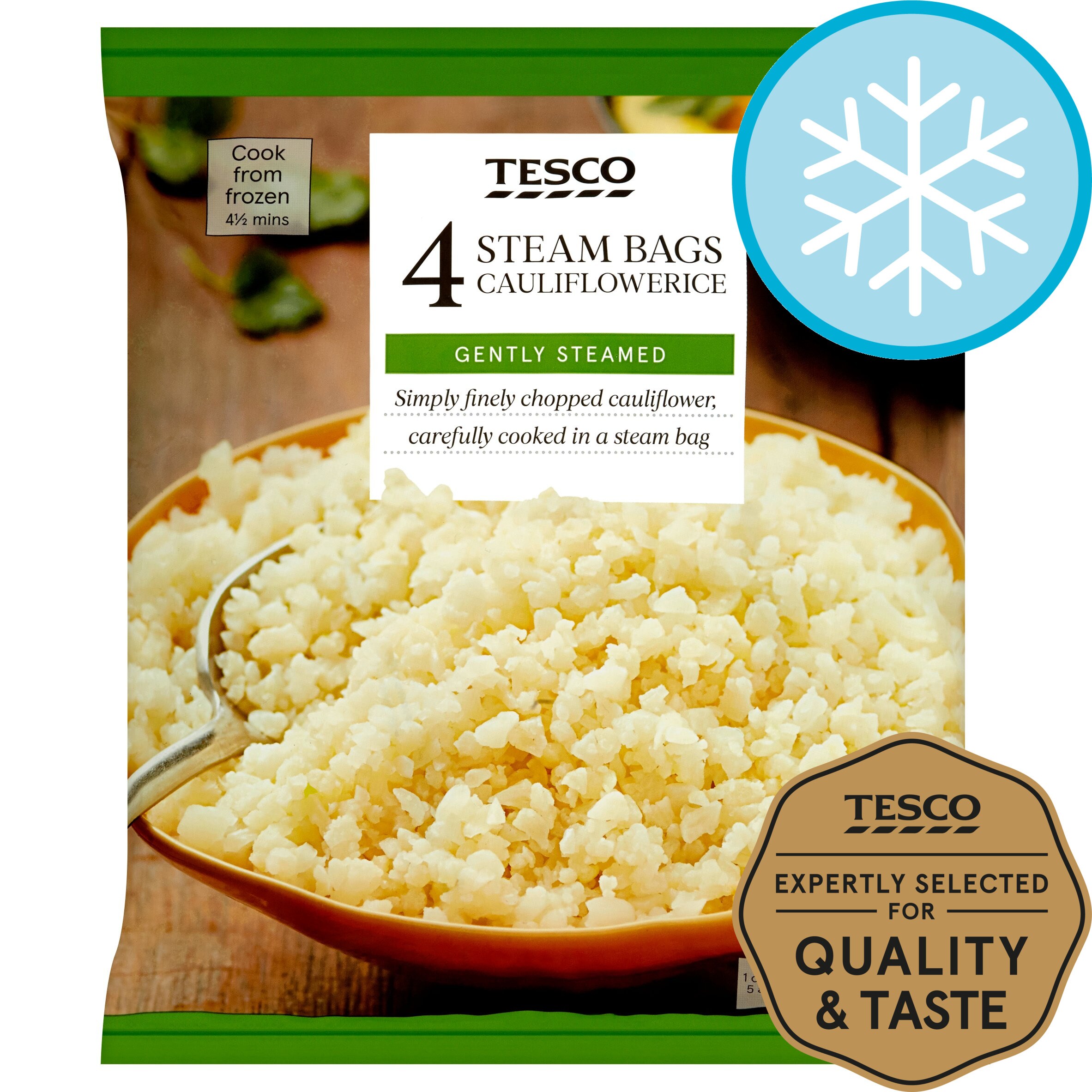 Tesco Cauliflower Rice 4 Pack 600G 