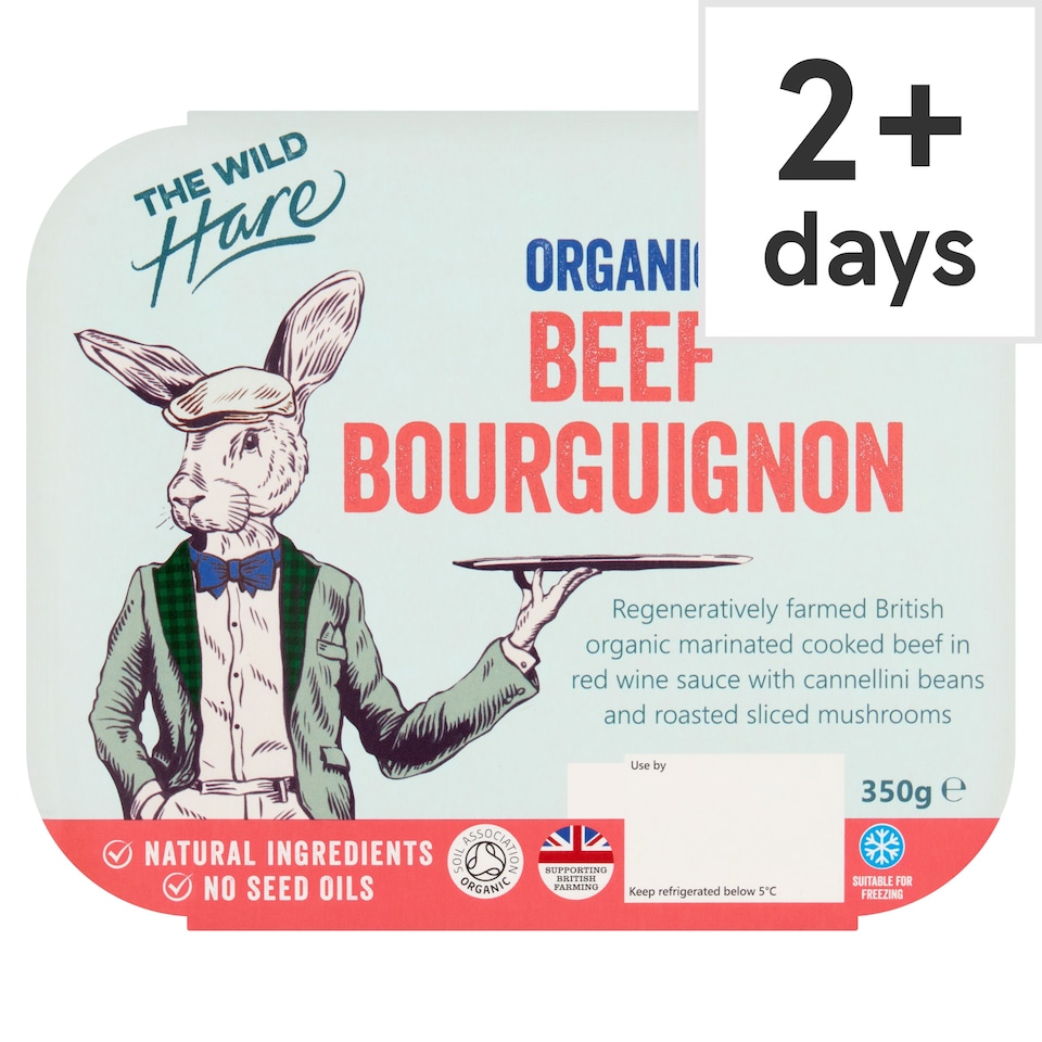 The Wild Hare Organic Beef Bourguignon 350g