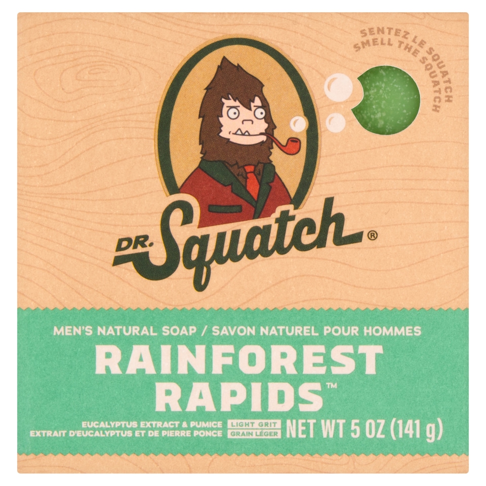 image 1 of DR. Squatch Natural Soap Bar Rainforest Rapids 141g