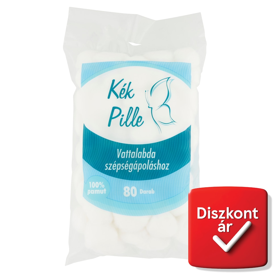 Kék Pille vattalabda 80 db