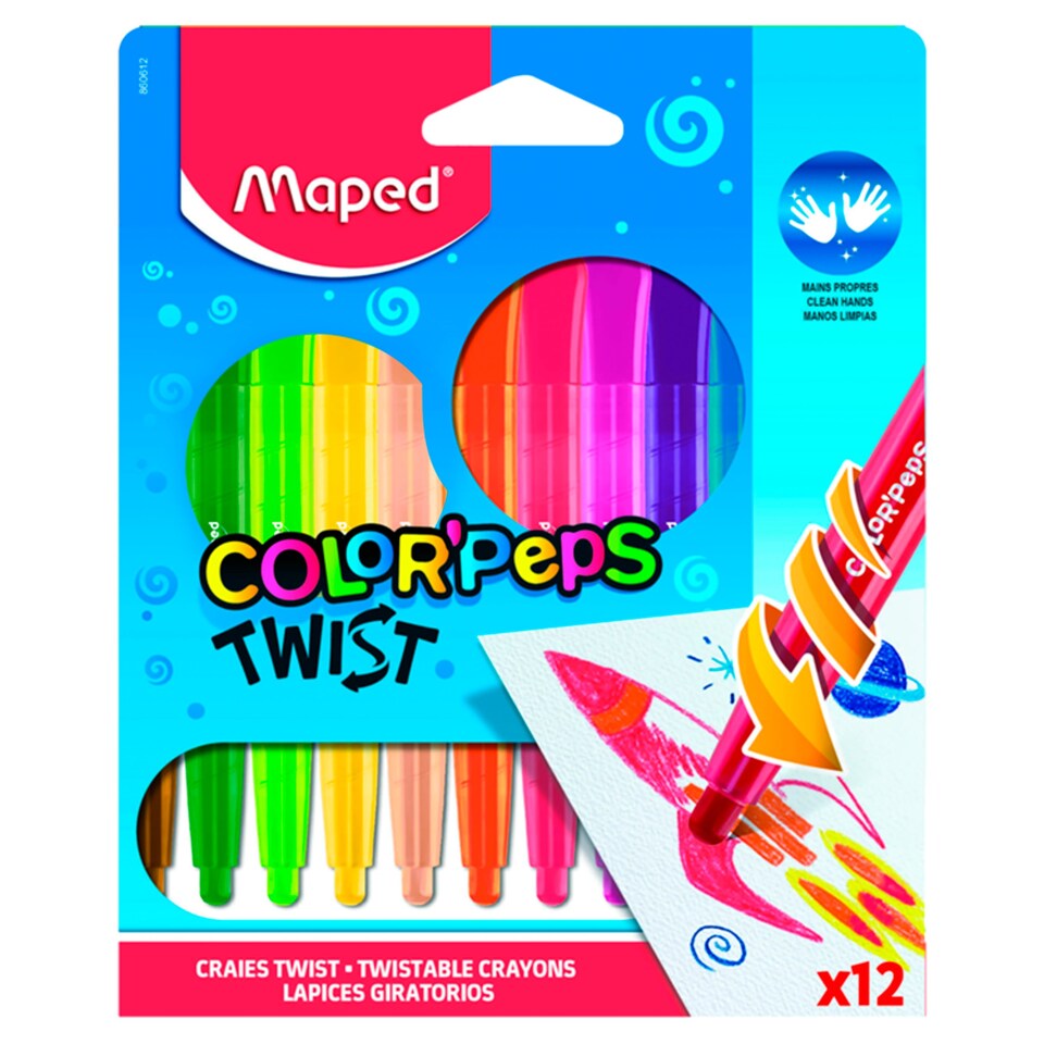 Maped Color'Peps zsírkréta kitekerős 12 db
